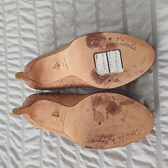 Nude snake skin texture heels - Picture 7 of 7